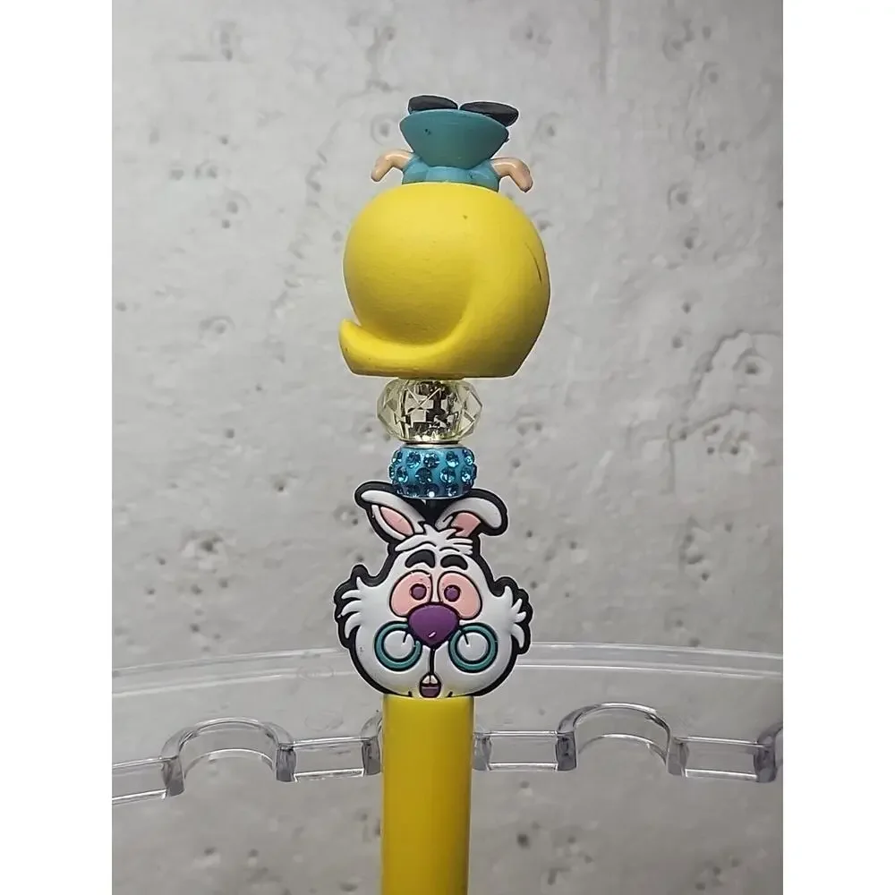 Disney Doorables Beaded Pen Alice and the White Rabbit from Alice in Wonderland